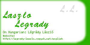 laszlo legrady business card